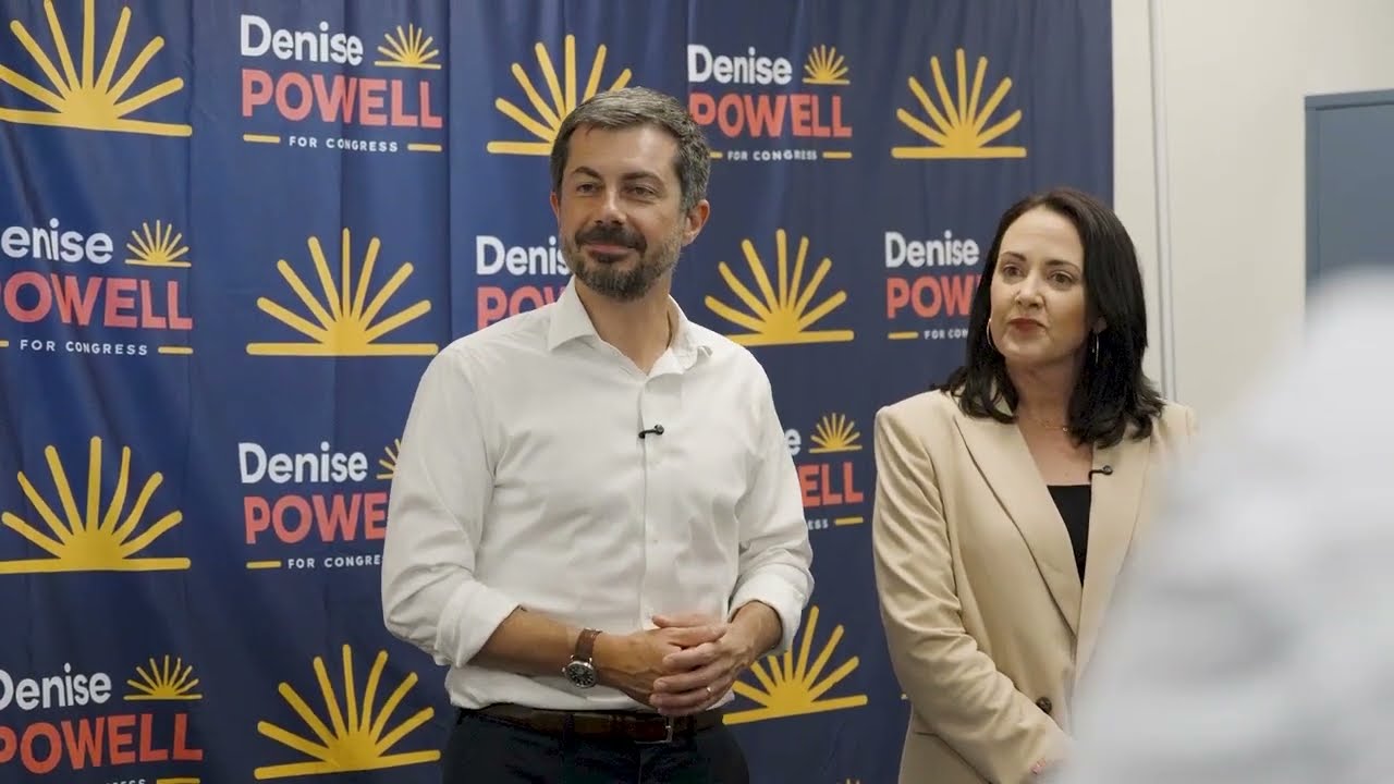 Pete Buttigieg Campaigns for Denise Powell in Omaha, Nebraska
