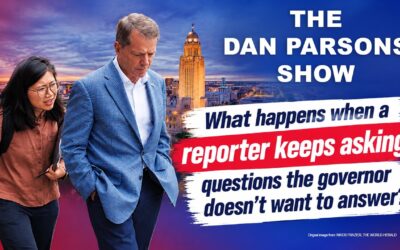 What happens when a reporter keeps asking questions the governor doesn’t want to answer?